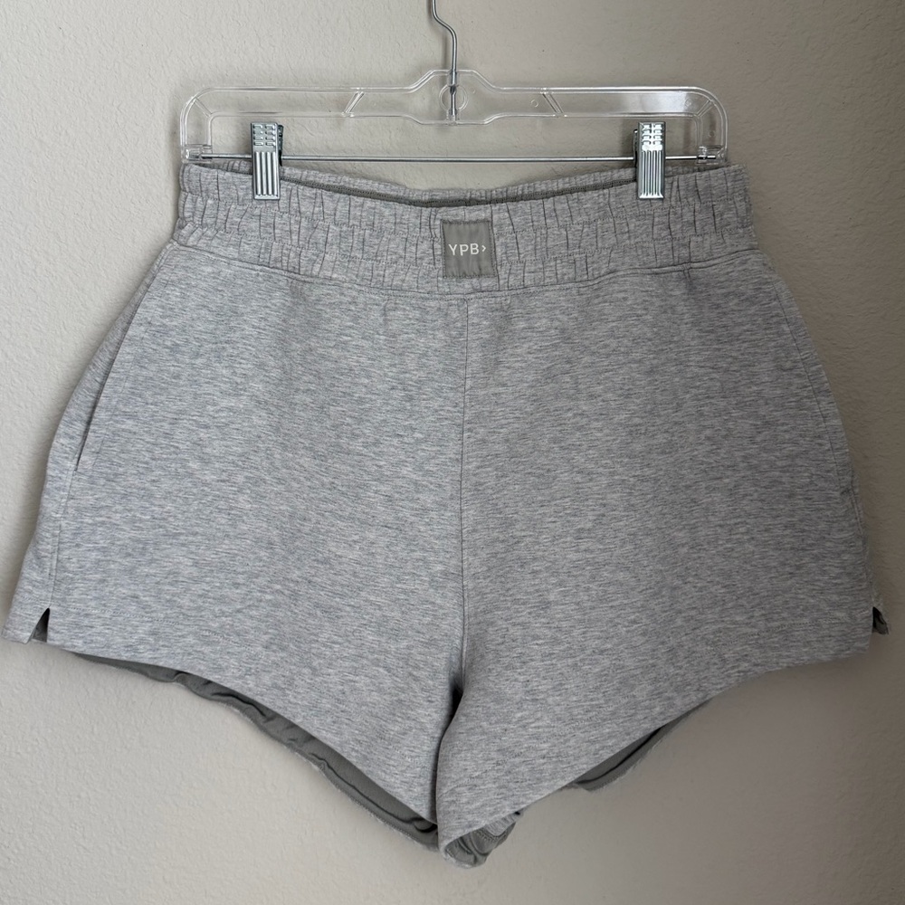 YPB Abercrombie | Gray High Waist Shorts